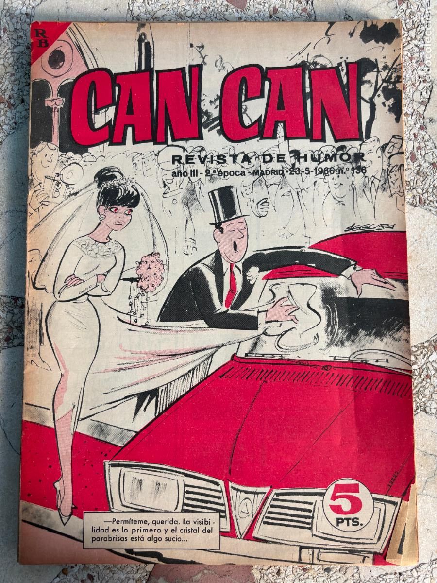 Colecionismo de Revistas e Jornais: CAN CAN REVISTA DE HUMOR. A&Ntilde;O III 2&ordf; &Eacute;POCA N&ordm; 136. 23/05/1966.