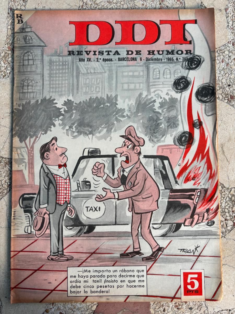Coleccionismo de Revistas y Peri&oacute;dicos: DDI. REVISTA DE HUMOR A&Ntilde;O XV 2&ordf; &Eacute;POCA. N&ordm; 753. 06/12/1965.