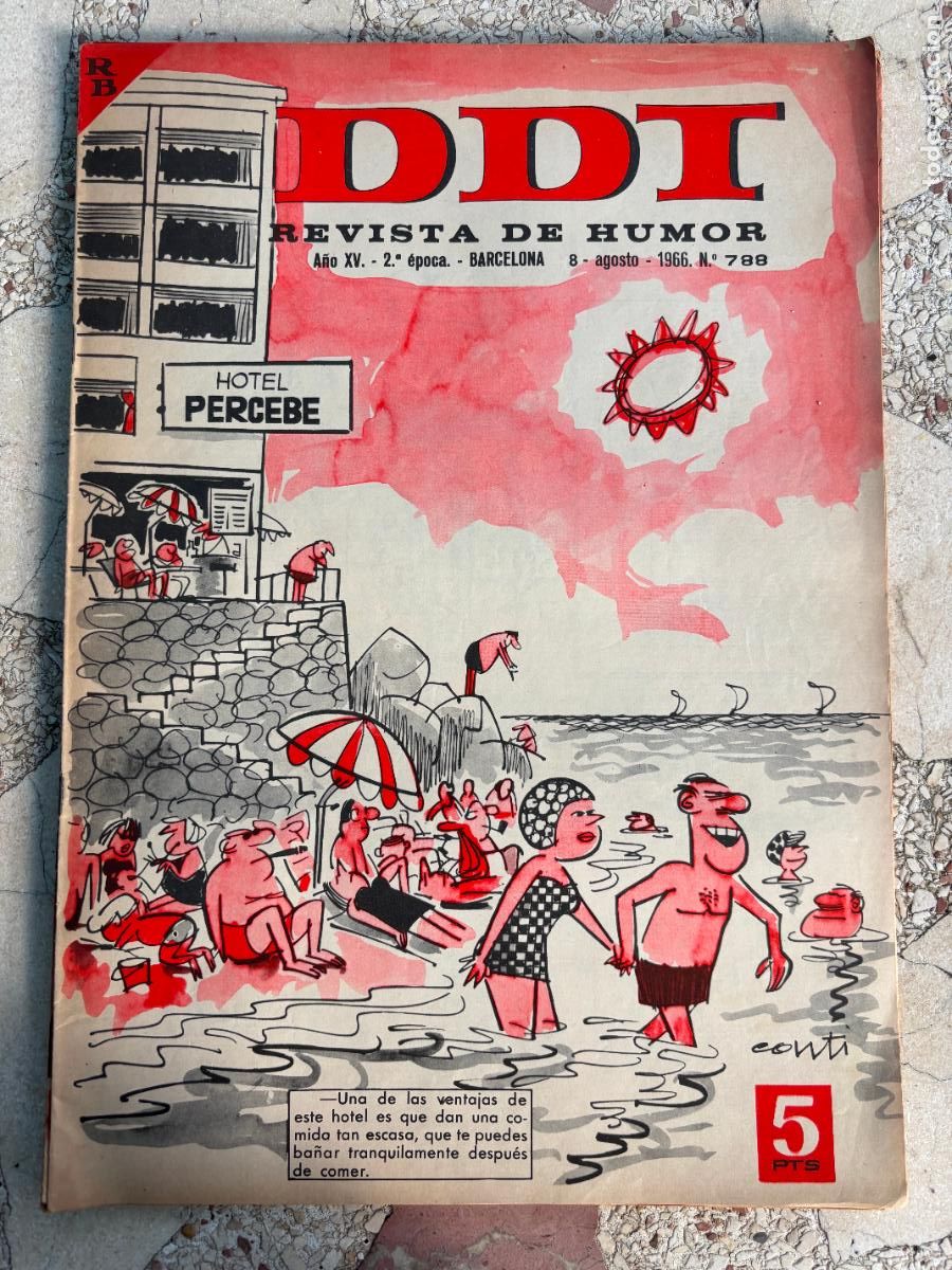 Coleccionismo de Revistas y Peri&oacute;dicos: DDI. REVISTA DE HUMOR A&Ntilde;O XV 2&ordf; &Eacute;POCA. N&ordm; 788. 08/08/1965.