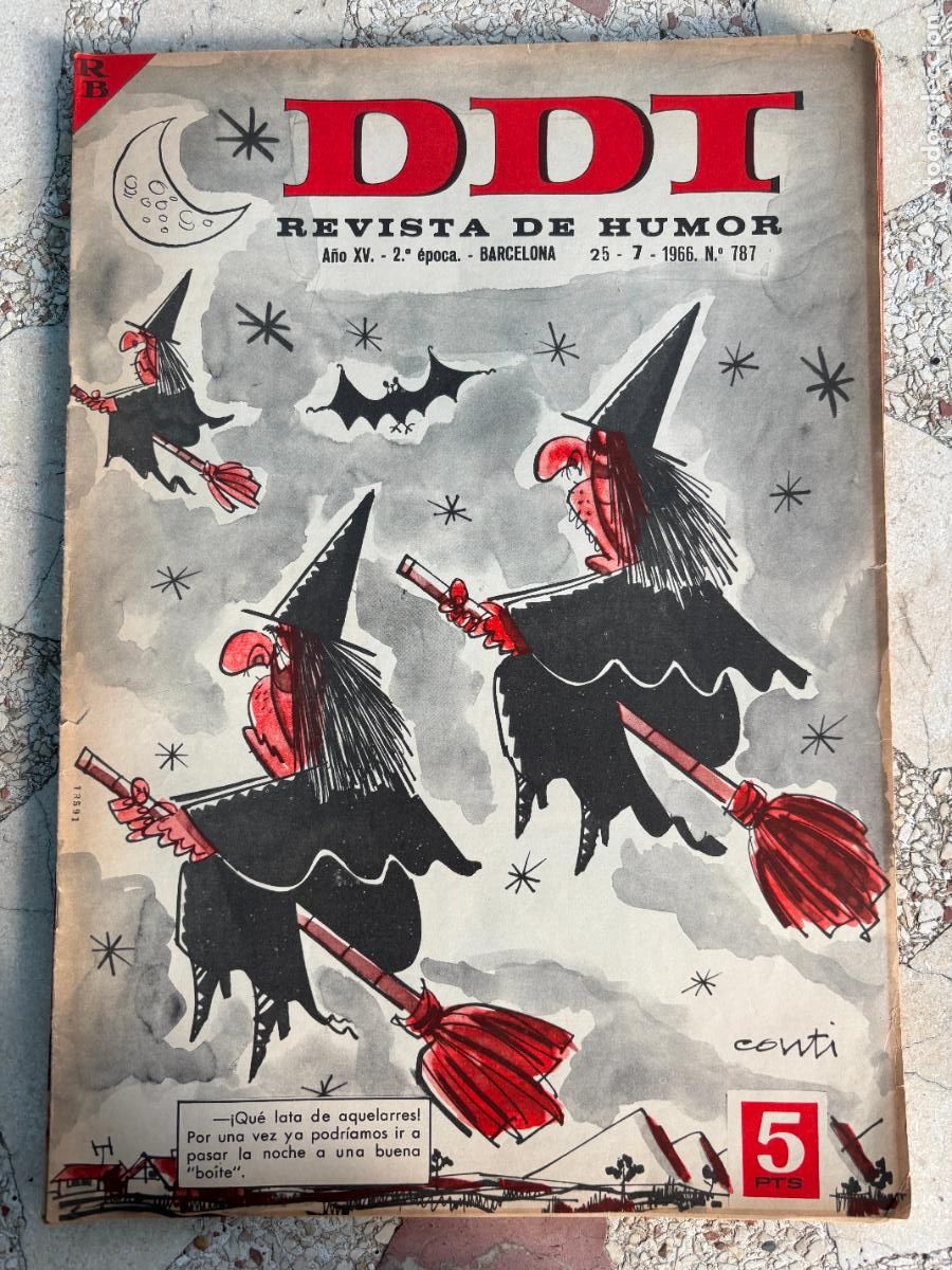 Coleccionismo de Revistas y Peri&oacute;dicos: DDI. REVISTA DE HUMOR A&Ntilde;O XV 2&ordf; &Eacute;POCA. N&ordm; 787. 25/07/1966.