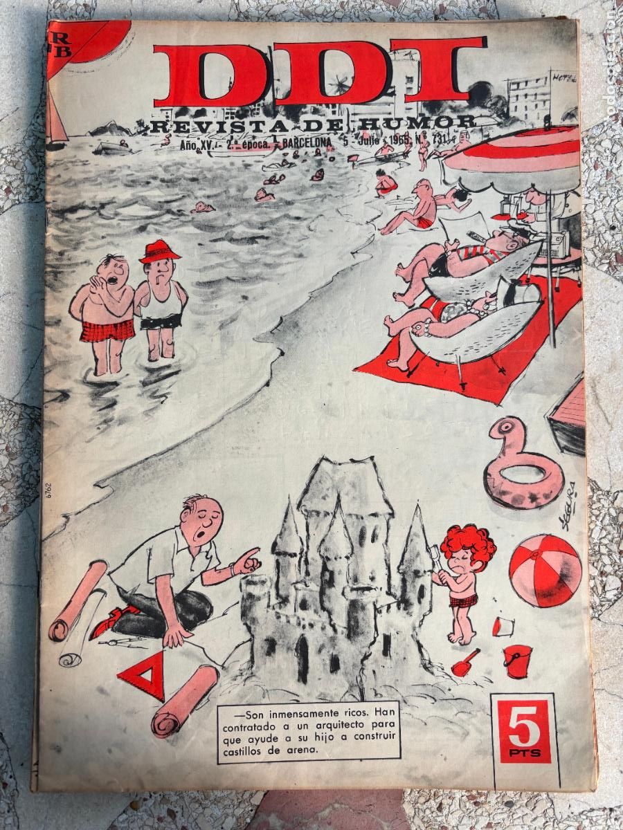 Coleccionismo de Revistas y Peri&oacute;dicos: DDI. REVISTA DE HUMOR A&Ntilde;O XV 2&ordf; &Eacute;POCA. N&ordm; 731. 5/07/1965.
