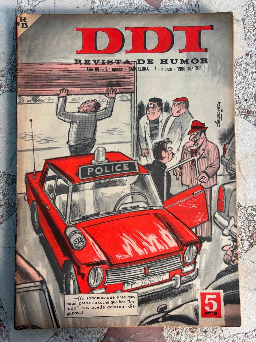 Coleccionismo de Revistas y Peri&oacute;dicos: DDI. REVISTA DE HUMOR A&Ntilde;O XV 2&ordf; &Eacute;POCA. N&ordm; 766. 07/03/1966.