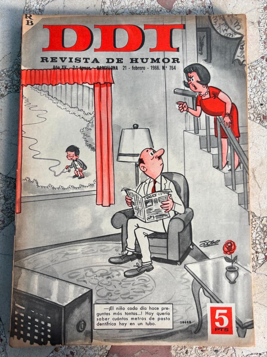 Collection Magazines and Newspapers: DDI. REVISTA DE HUMOR A&Ntilde;O XV 2&ordf; &Eacute;POCA. N&ordm; 764. 21/02/1966.