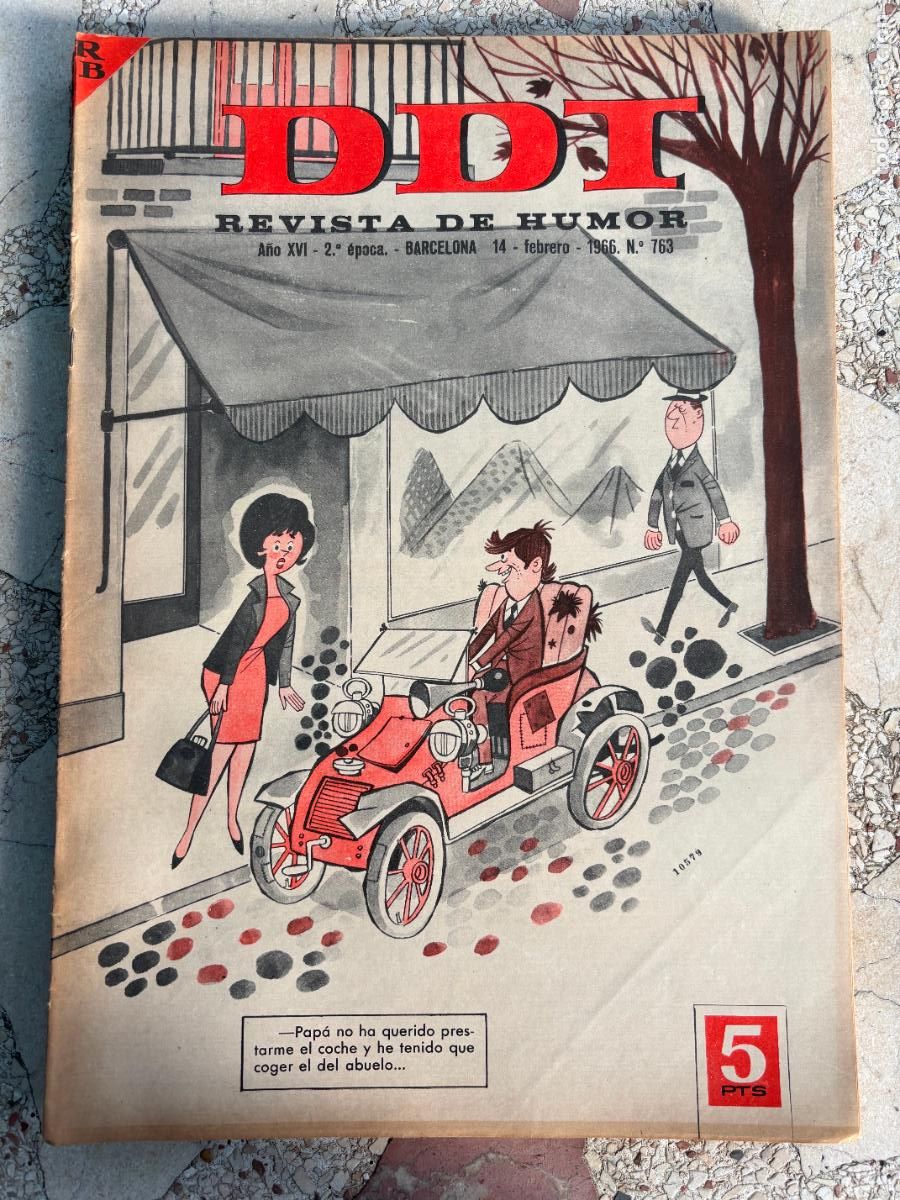 Coleccionismo de Revistas y Peri&oacute;dicos: DDI. REVISTA DE HUMOR A&Ntilde;O XV 2&ordf; &Eacute;POCA. N&ordm; 763. 14/02/1966.