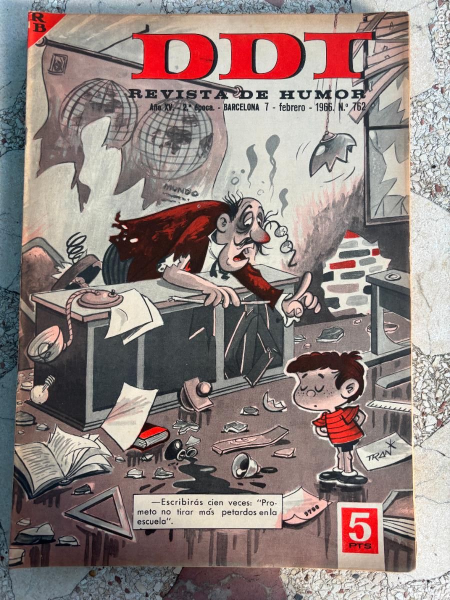 Coleccionismo de Revistas y Peri&oacute;dicos: DDI. REVISTA DE HUMOR A&Ntilde;O XV 2&ordf; &Eacute;POCA. N&ordm; 762. 07/02/1966.