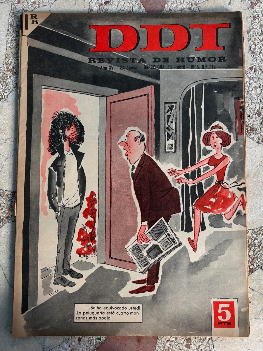 Collectionnisme de Revues et Journaux: DDI. REVISTA DE HUMOR A&Ntilde;O XV 2&ordf; &Eacute;POCA. N&ordm; 772. 18/04/1966.