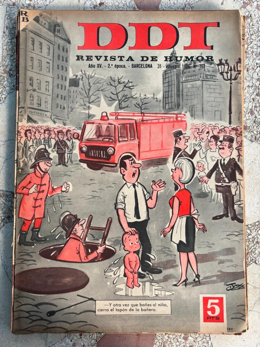 Coleccionismo de Revistas y Peri&oacute;dicos: DDI. REVISTA DE HUMOR A&Ntilde;O XV 2&ordf; &Eacute;POCA. N&ordm; 761. 31/01/1966.