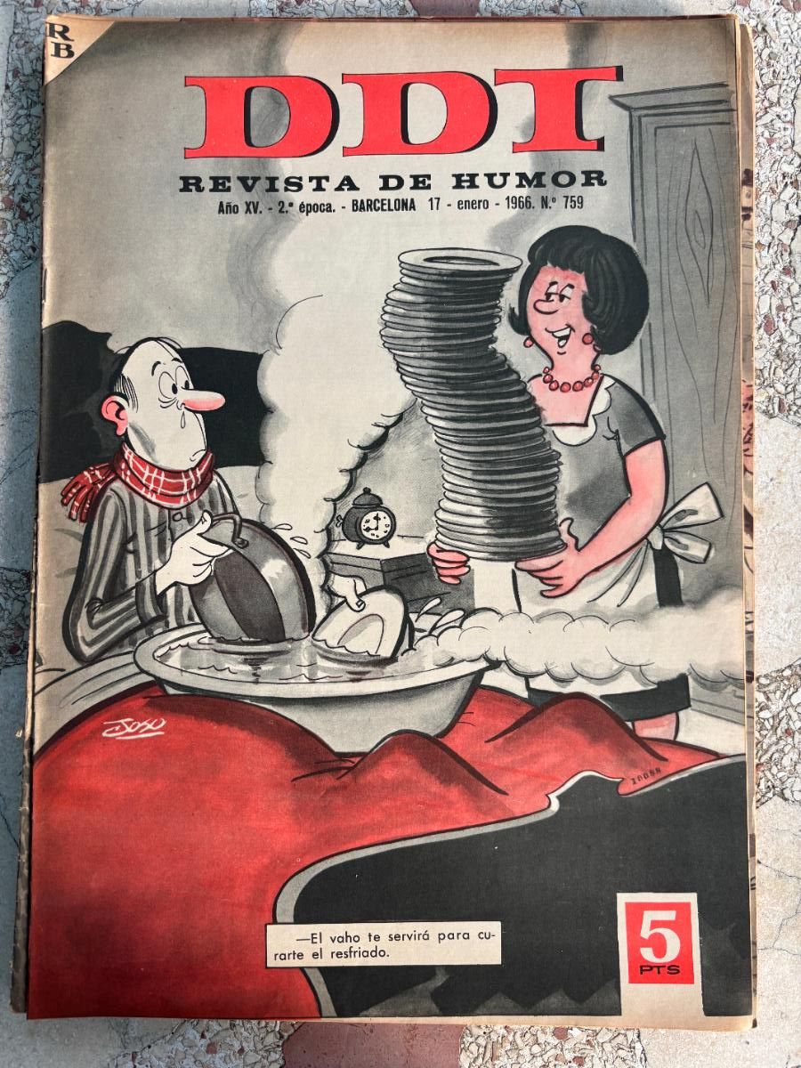 Coleccionismo de Revistas y Peri&oacute;dicos: DDI. REVISTA DE HUMOR A&Ntilde;O XV 2&ordf; &Eacute;POCA. N&ordm; 759. 17/01/1966.
