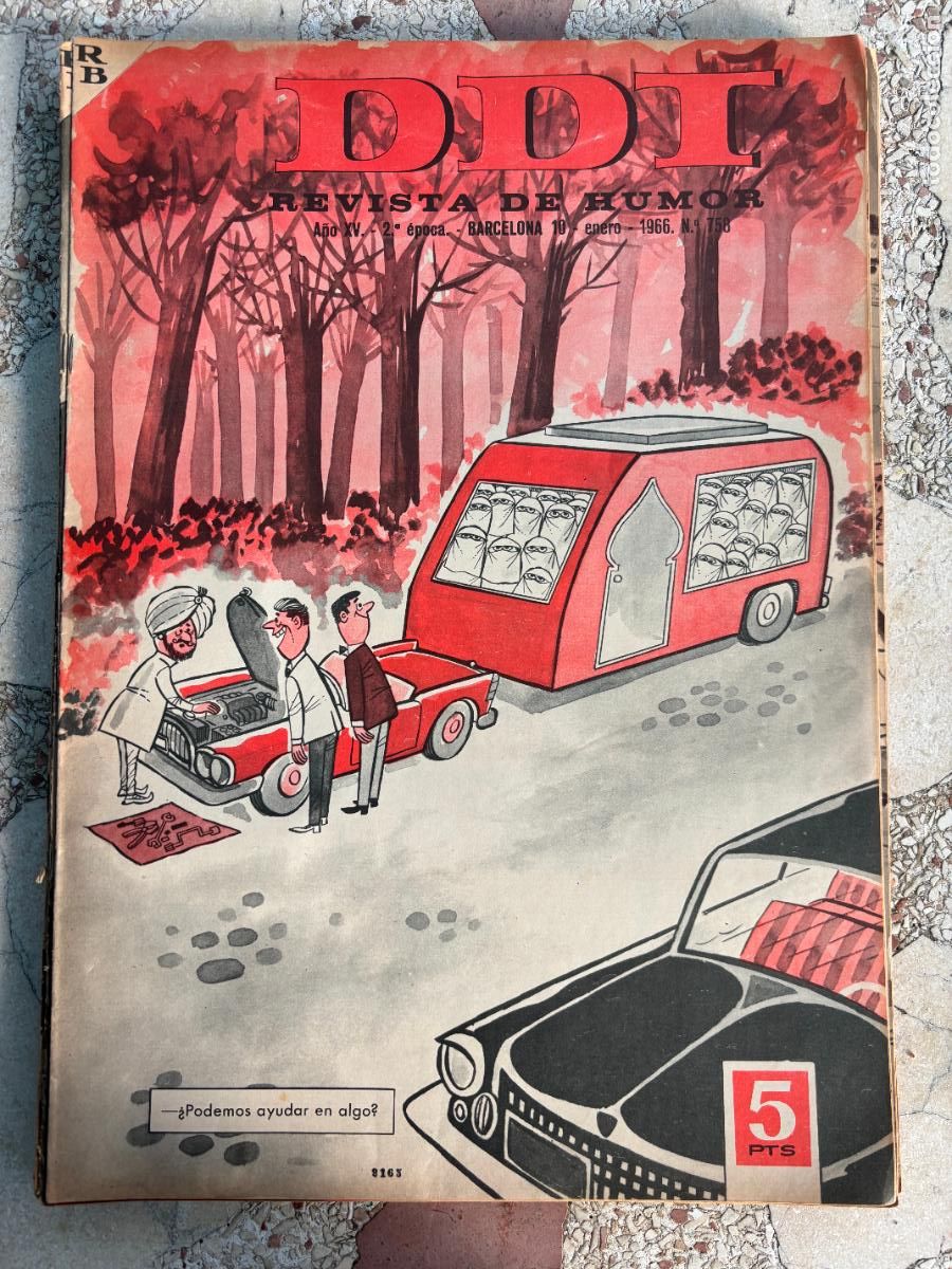 Coleccionismo de Revistas y Peri&oacute;dicos: DDI. REVISTA DE HUMOR A&Ntilde;O XV 2&ordf; &Eacute;POCA. N&ordm; 758. 10/01/1966.