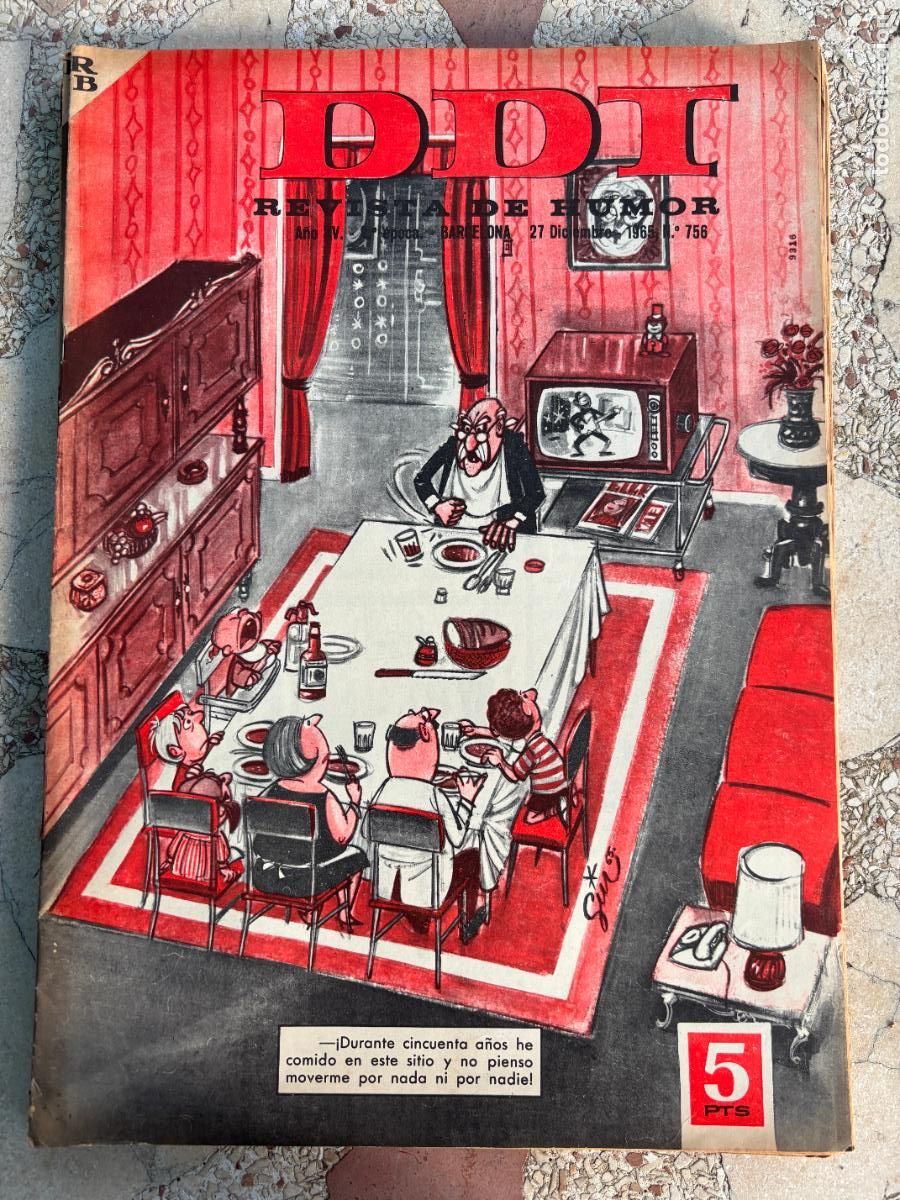 Coleccionismo de Revistas y Peri&oacute;dicos: DDI. REVISTA DE HUMOR A&Ntilde;O XV 2&ordf; &Eacute;POCA. N&ordm; 756. 27/12/1965.