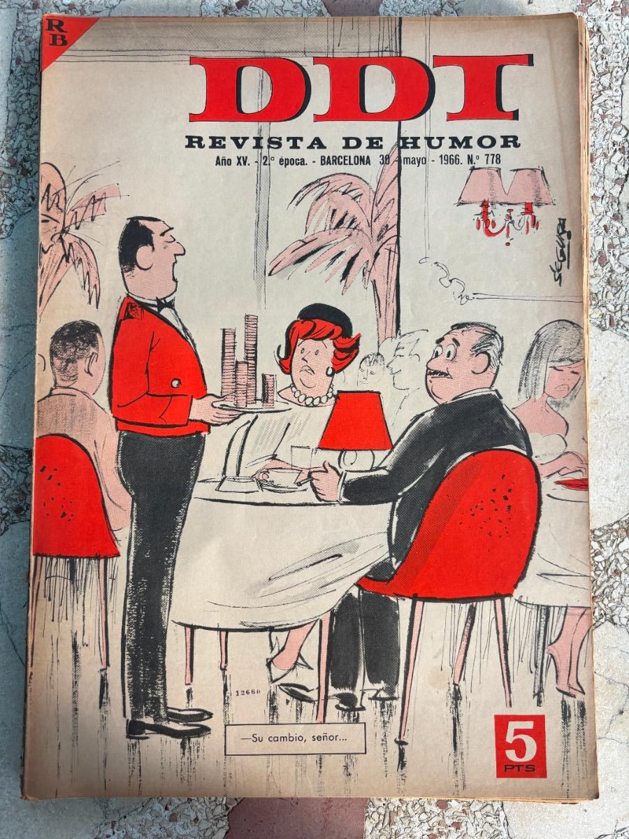 Coleccionismo de Revistas y Peri&oacute;dicos: DDI. REVISTA DE HUMOR A&Ntilde;O XV 2&ordf; &Eacute;POCA. N&ordm; 778. 30/05/1966.