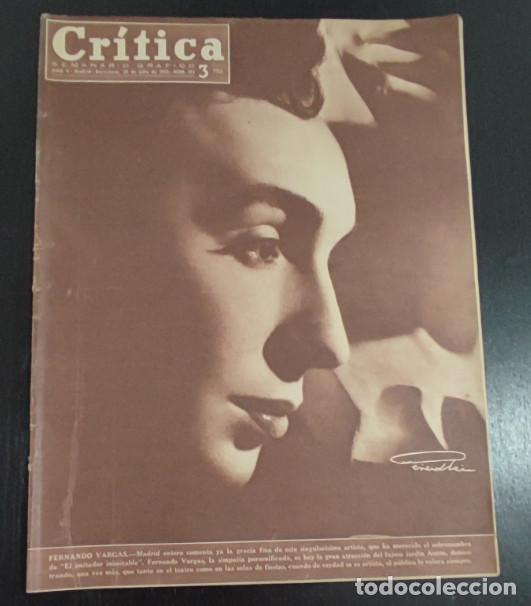 Coleccionismo de Revistas y Peri&oacute;dicos: REVISTA CRITICA 1955, FERNANDO VARGAS, TERE NAVARRO CASA DE LOJA, EL ROMERITO, CINE SAN SEBASTIAN, B