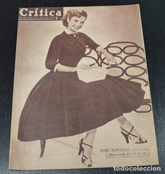 Coleccionismo de Revistas y Peri&oacute;dicos: REVISTA CRITICA 1955, DEBBIE REYNOLD'S, ELENA BARRIOS, SIAMESAS, LA BELLA OTERO, PURITA JIMENEZ, ANI