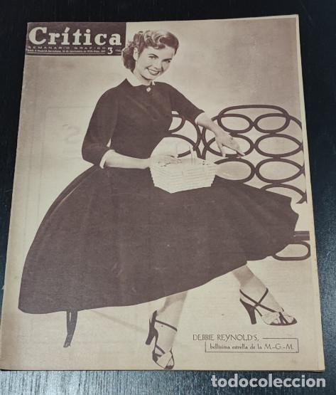 Coleccionismo de Revistas y Peri&oacute;dicos: REVISTA CRITICA 1955, DEBBIE REYNOLD'S, ELENA BARRIOS, SIAMESAS, LA BELLA OTERO, PURITA JIMENEZ, 2&ordf;