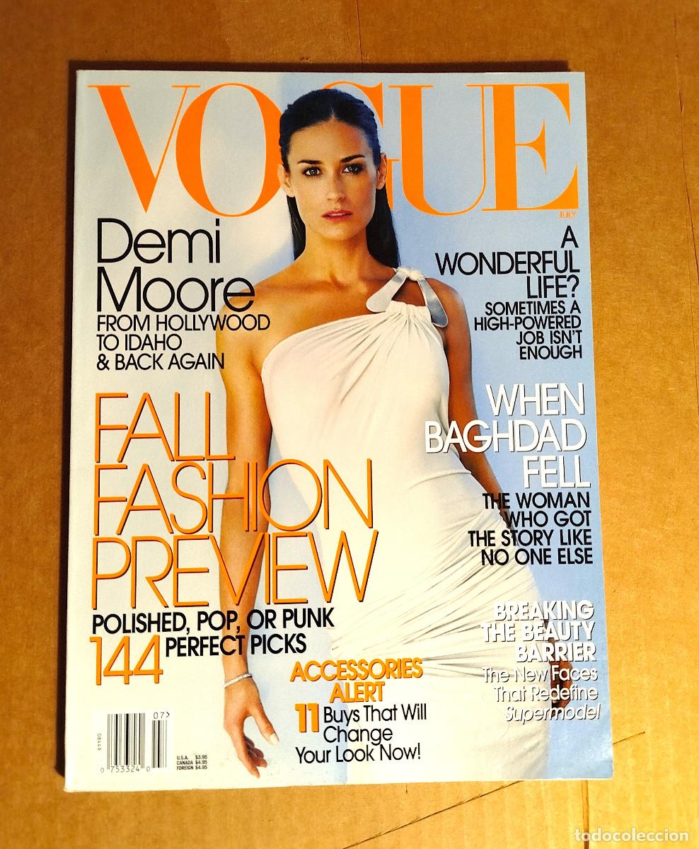 Coleccionismo de Revistas y Peri&oacute;dicos: VOGUE US JULY 2003 - DEMI MOORE - MARIO TESTINO - HELMUT NEWTON - 196 p.
