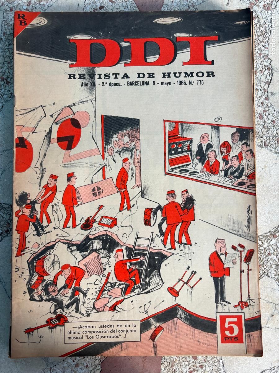 Coleccionismo de Revistas y Peri&oacute;dicos: DDI. REVISTA DE HUMOR A&Ntilde;O XV 2&ordf; &Eacute;POCA. N&ordm; 775. 09/05/1966.