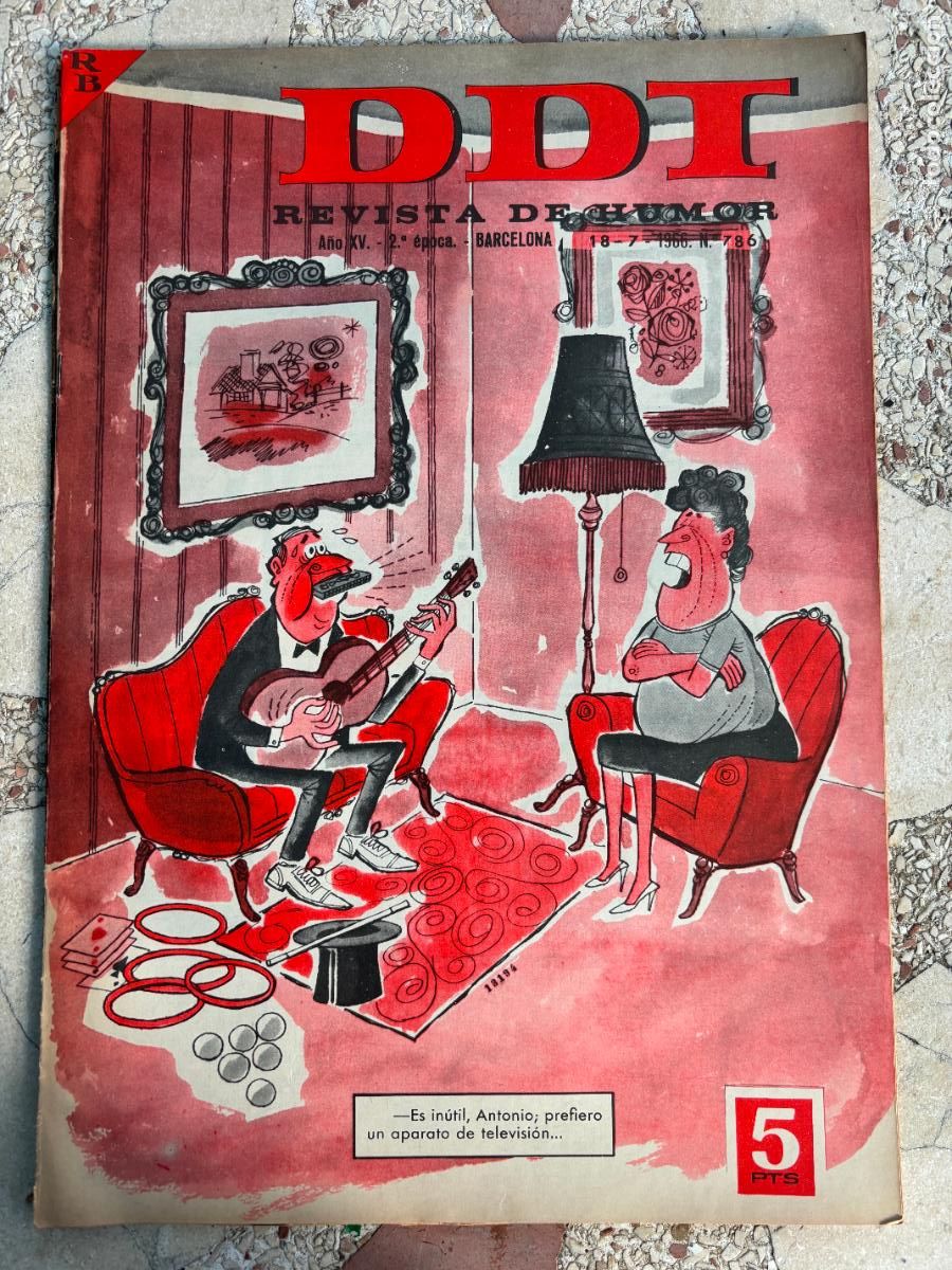 Coleccionismo de Revistas y Peri&oacute;dicos: DDI. REVISTA DE HUMOR A&Ntilde;O XV 2&ordf; &Eacute;POCA. N&ordm; 786. 18/07/1966.