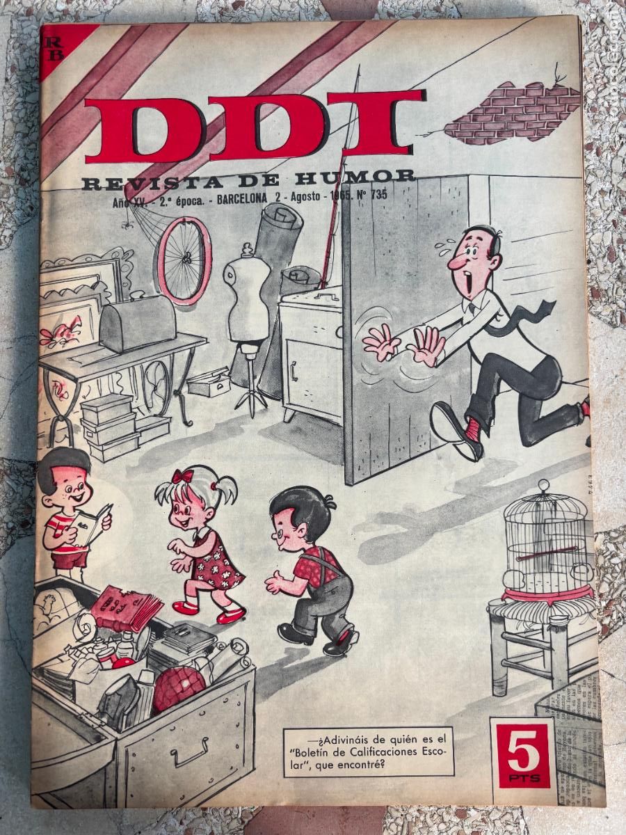 Coleccionismo de Revistas y Peri&oacute;dicos: DDI. REVISTA DE HUMOR A&Ntilde;O XV 2&ordf; &Eacute;POCA. N&ordm; 735. 02/08/1965.