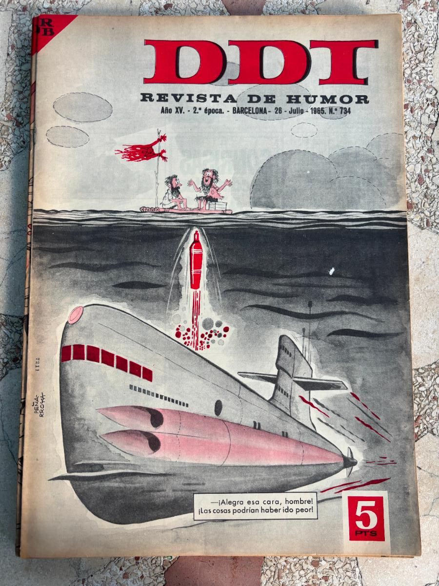 Coleccionismo de Revistas y Peri&oacute;dicos: DDI. REVISTA DE HUMOR A&Ntilde;O XV 2&ordf; &Eacute;POCA. N&ordm; 734. 26/07/1965.