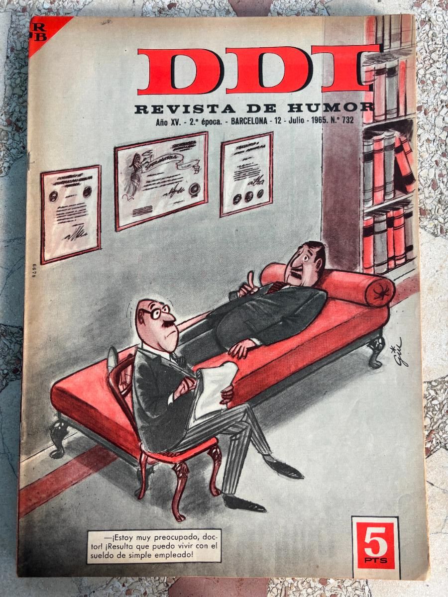 Coleccionismo de Revistas y Peri&oacute;dicos: DDI. REVISTA DE HUMOR A&Ntilde;O XV 2&ordf; &Eacute;POCA. N&ordm; 732. 12/07/1965.