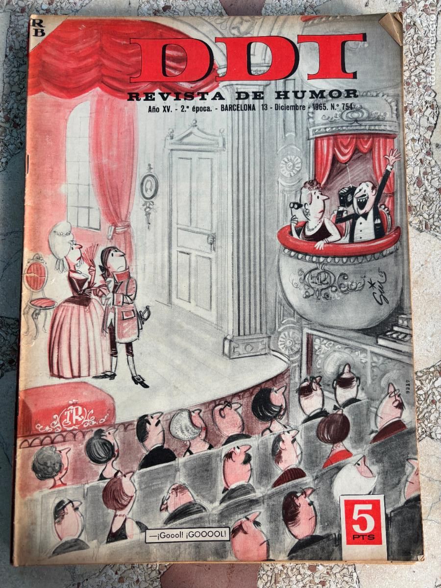 Coleccionismo de Revistas y Peri&oacute;dicos: DDI. REVISTA DE HUMOR A&Ntilde;O XV 2&ordf; &Eacute;POCA. N&ordm; 754. 13/12/1965.