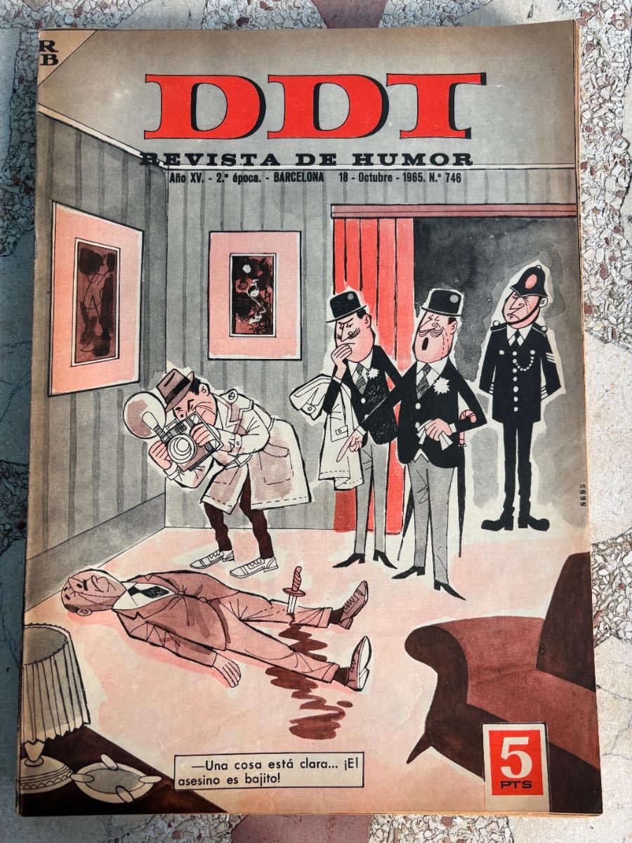 Coleccionismo de Revistas y Peri&oacute;dicos: DDT. REVISTA DE HUMOR A&Ntilde;O XV 2&ordf; &Eacute;POCA. N&ordm; 746. 18/10/1965.