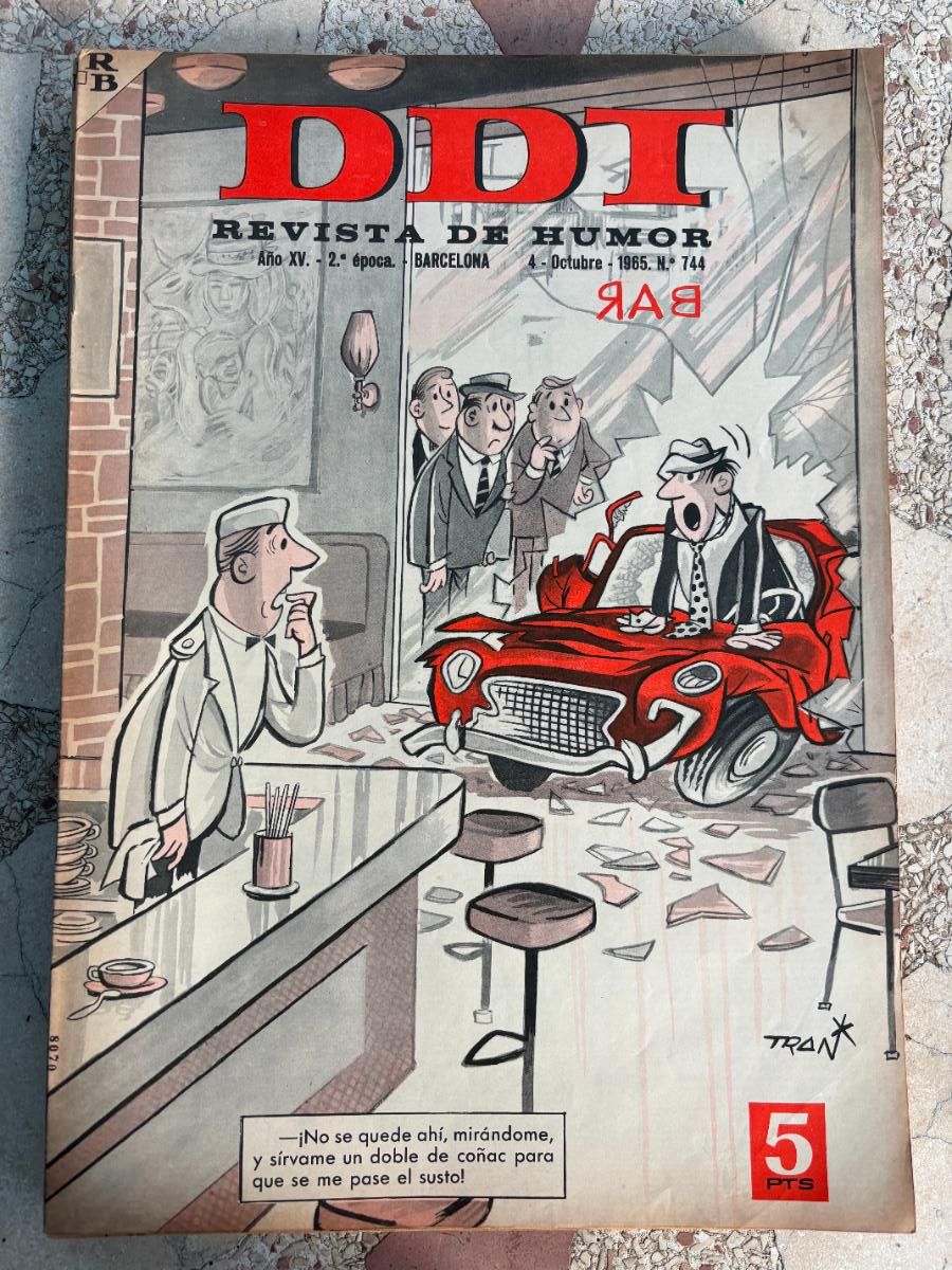 Coleccionismo de Revistas y Peri&oacute;dicos: DDT. REVISTA DE HUMOR A&Ntilde;O XV 2&ordf; &Eacute;POCA. N&ordm; 744. 04/10/1965.