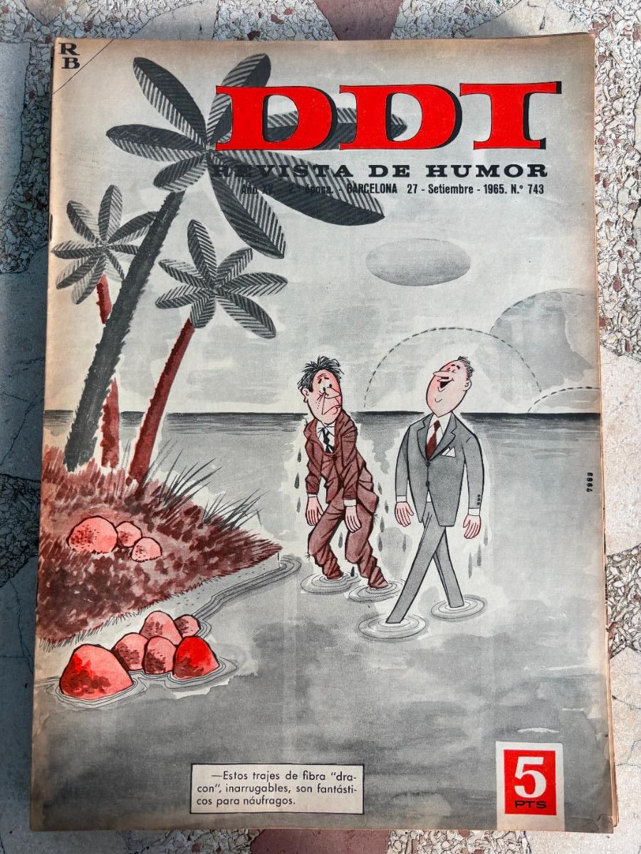 Coleccionismo de Revistas y Peri&oacute;dicos: DDT. REVISTA DE HUMOR A&Ntilde;O XV 2&ordf; &Eacute;POCA. N&ordm; 743. 27/09/1965.