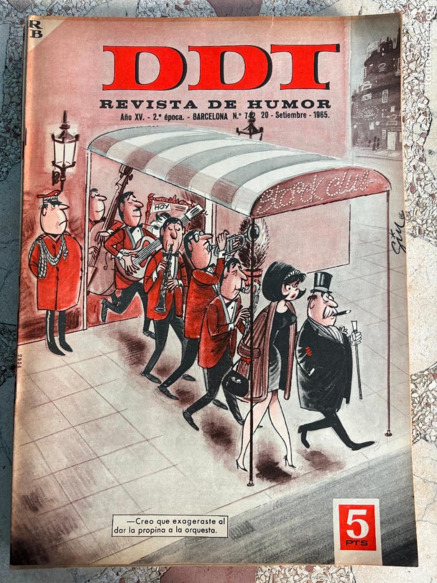 Coleccionismo de Revistas y Peri&oacute;dicos: DDT. REVISTA DE HUMOR A&Ntilde;O XV 2&ordf; &Eacute;POCA. N&ordm; 742. 20/09/1965.
