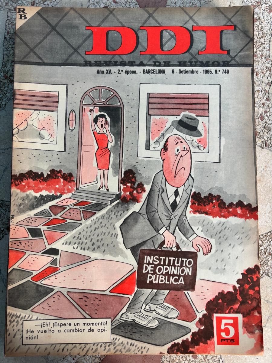 Coleccionismo de Revistas y Peri&oacute;dicos: DDT. REVISTA DE HUMOR A&Ntilde;O XV 2&ordf; &Eacute;POCA. N&ordm; 740. 06/09/1965.