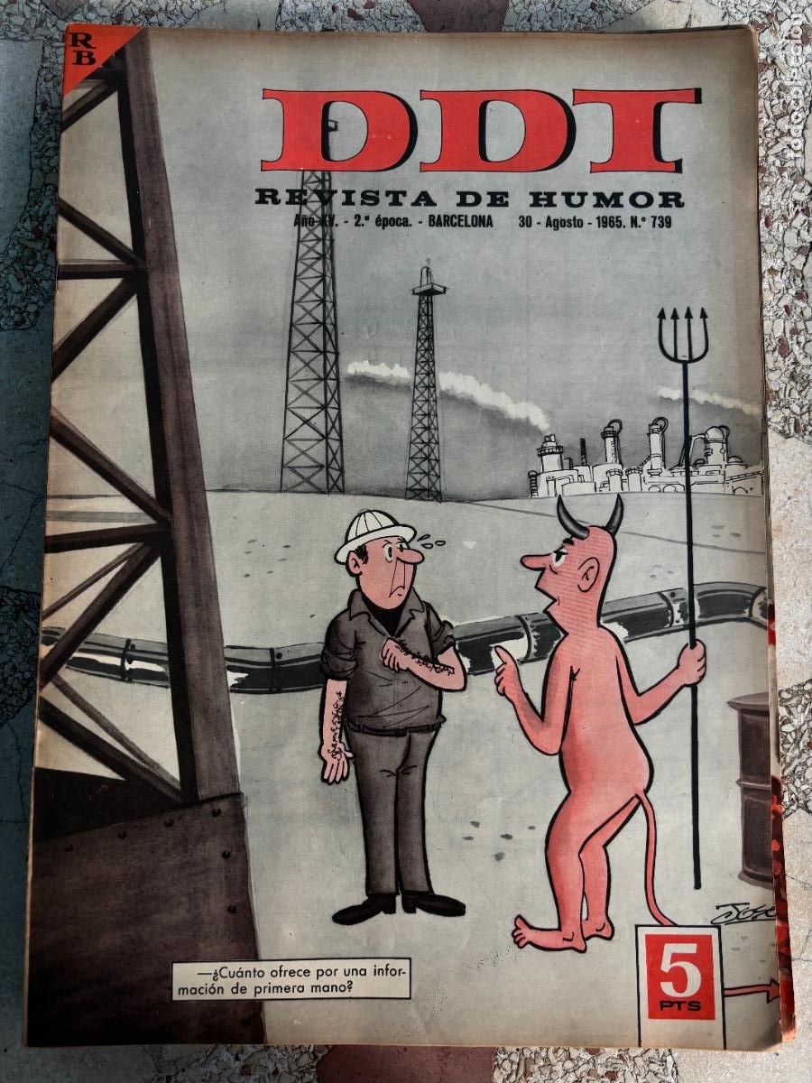 Coleccionismo de Revistas y Peri&oacute;dicos: DDT. REVISTA DE HUMOR A&Ntilde;O XV 2&ordf; &Eacute;POCA. N&ordm; 739. 30/08/1965.