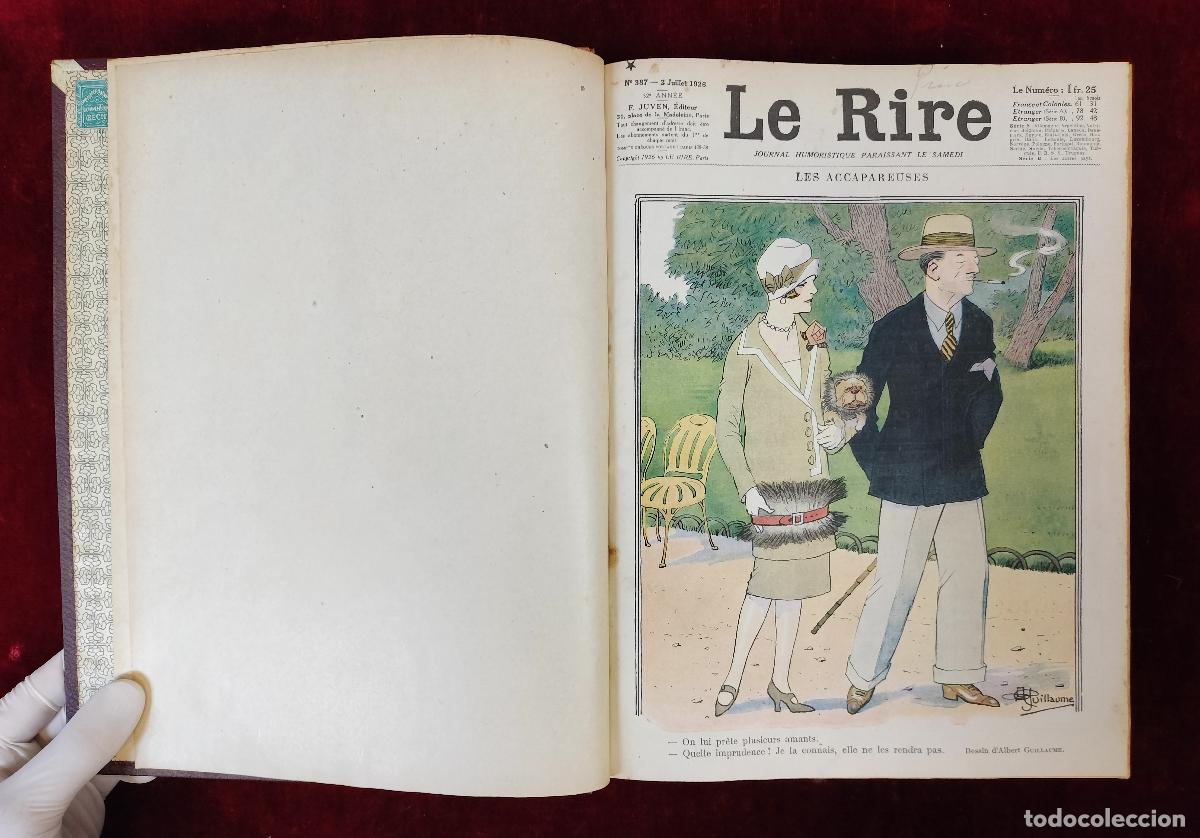 Coleccionismo de Revistas y Peri&oacute;dicos: LE RIRE: JOURNAL HUMORISTIQUE. 102 N&Uacute;MEROS EN 2 TOMOS. F. JUVEN &Eacute;DITEUR. PARIS, 1925-1926-1927