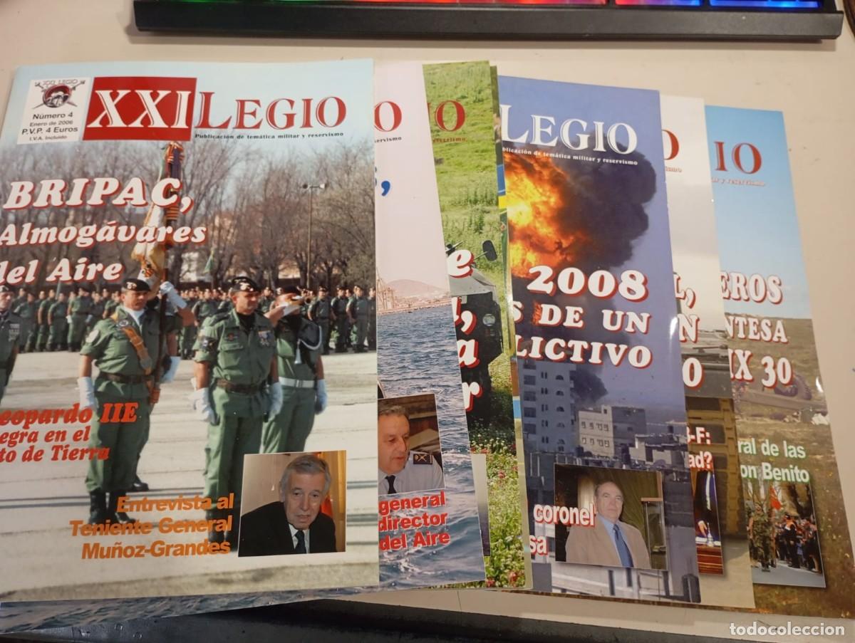 Collezionismo di Riviste e Giornali: LOTE C DE 9 REVISTAS XXI LEGIO. REVISTA MILITAR VER DESCRIPCI&Oacute;N REF. UR GAR