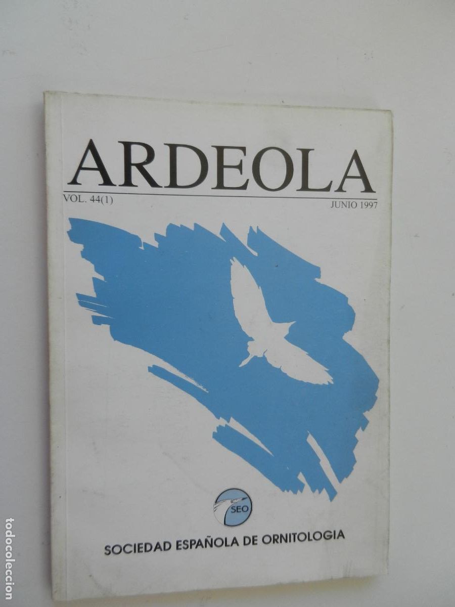 Collection Magazines and Newspapers: ARDELOA- VOL 44-I - JUNIO 1977 - SOCIEDAD ESPA&Ntilde;OLA DE ORNITOLOGIA - VER INDICE