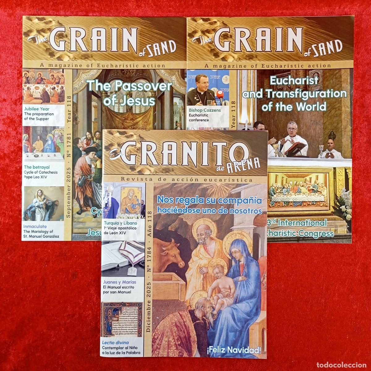 Collezionismo di Riviste e Giornali: EL GRANITO DE ARENA - REVISTA DE ACCI&Oacute;N EUCAR&Iacute;STICA - LOTE DE 3 REVISTAS / 1538