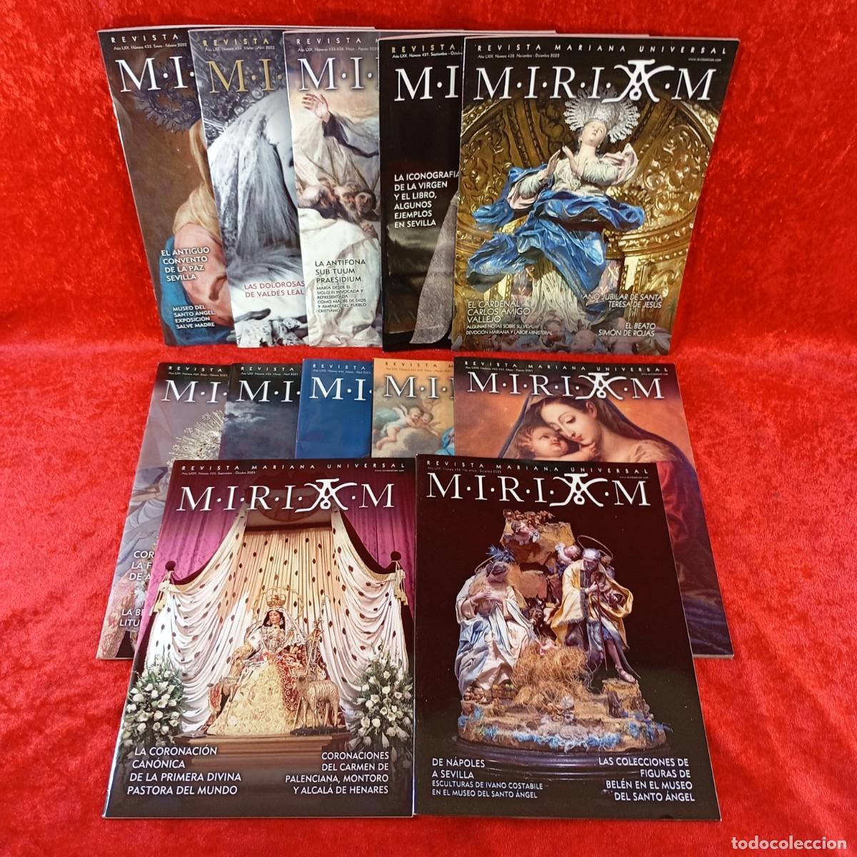 Collezionismo di Riviste e Giornali: MIRIAM - REVISTA MARIANA UNIVERSAL - 2022, 2023 Y 2025 - LOTE DE 12 REVISTAS / 1539