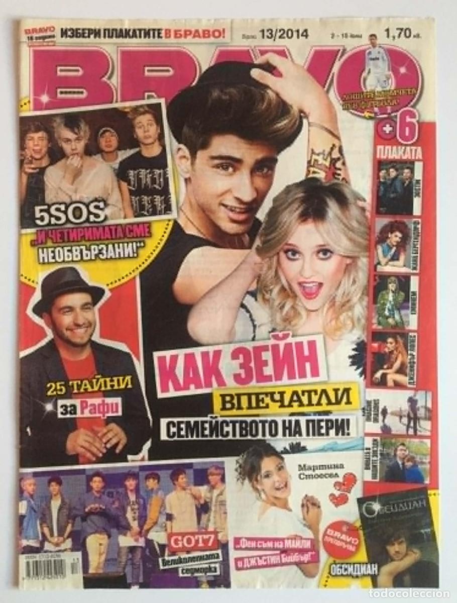 Coleccionismo de Revistas y Peri&oacute;dicos: Zayn Malik & Perrie Edwards One Direction Little Mix Cover + 2-Page Article Clipping Bravo Bulgaria