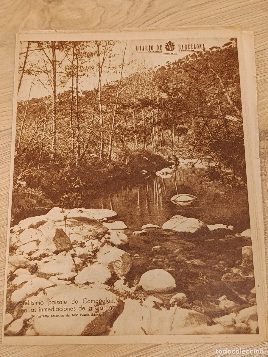 Coleccionismo de Revistas y Peri&oacute;dicos: Diario Diario de Avisos de Barcelona (1948) - Portada Paisaje Camppalau (La Garriga) - Cine