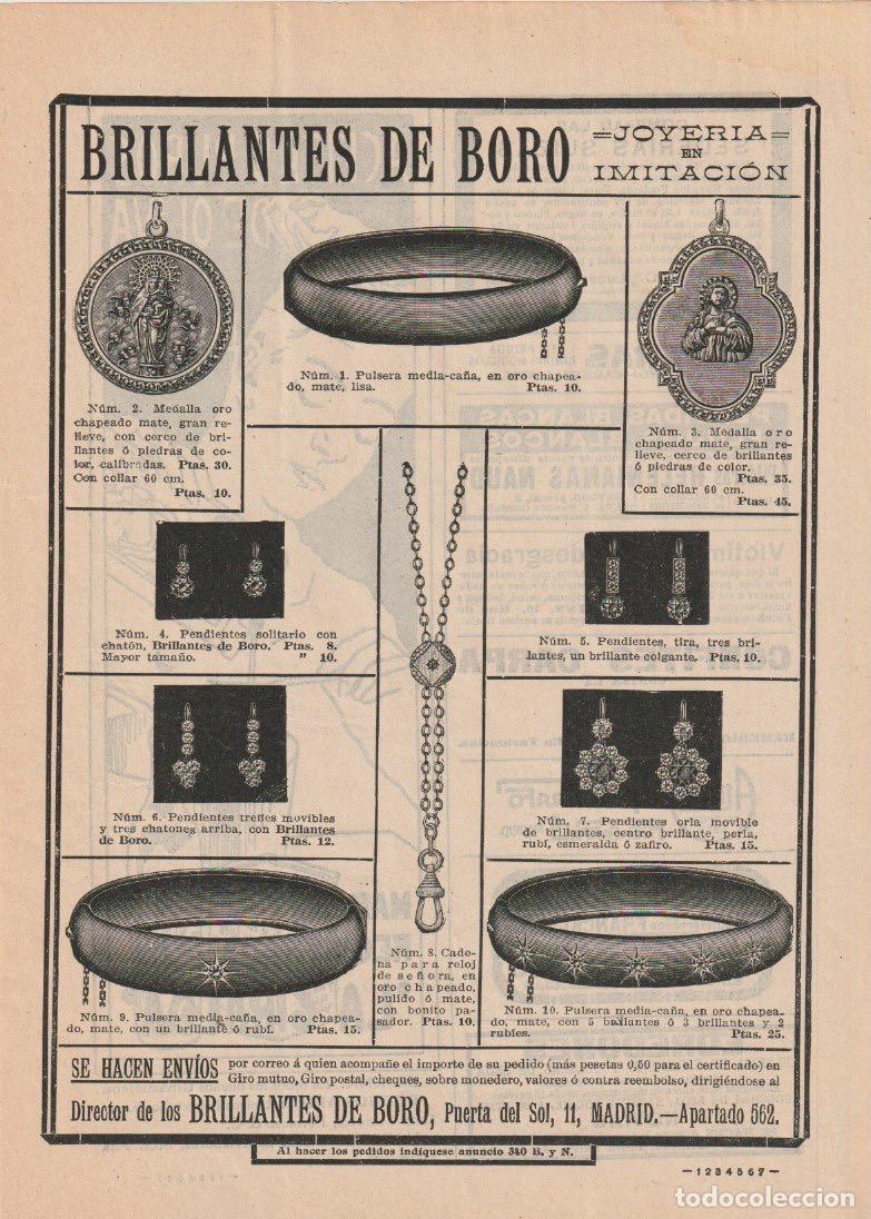 Coleccionismo de Revistas y Peri&oacute;dicos: Publicidad brillantes de Boro - 1912