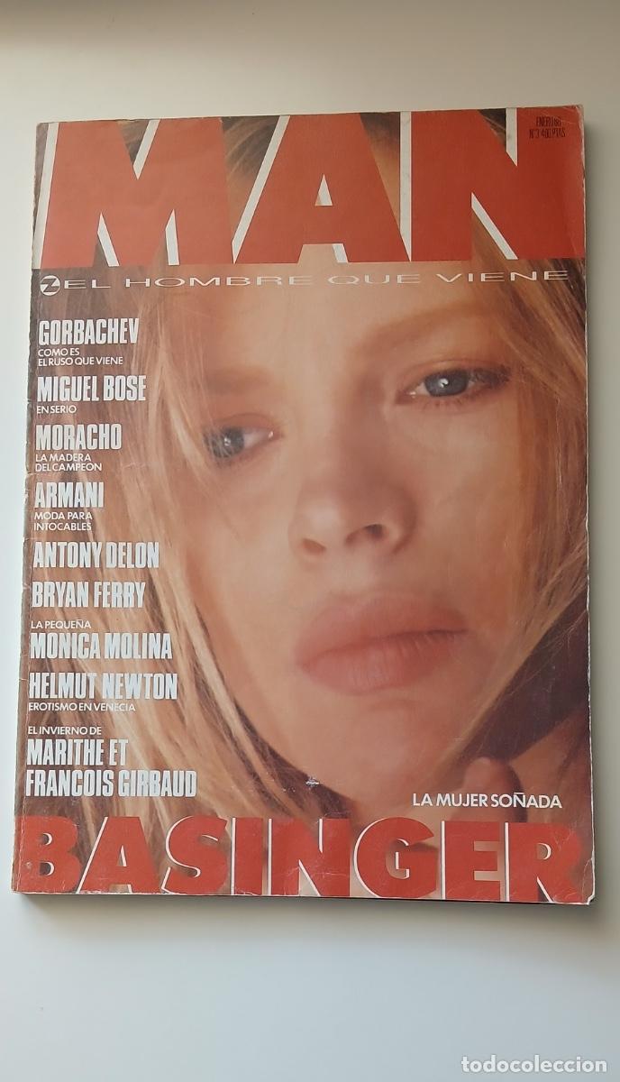 Coleccionismo de Revistas y Peri&oacute;dicos: Revista MAN, N&ordm; 3 - enero de 1988 - Kim Basinger