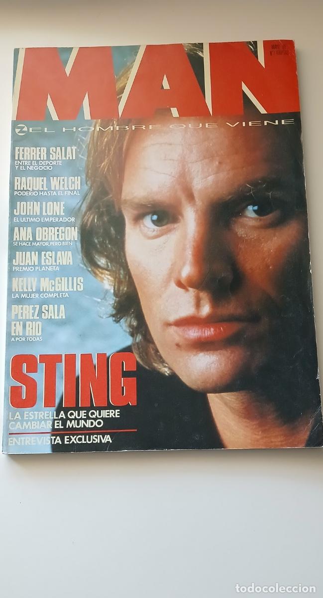 Coleccionismo de Revistas y Peri&oacute;dicos: Revista MAN, N&ordm; 7 - mayo de 1988 - Sting