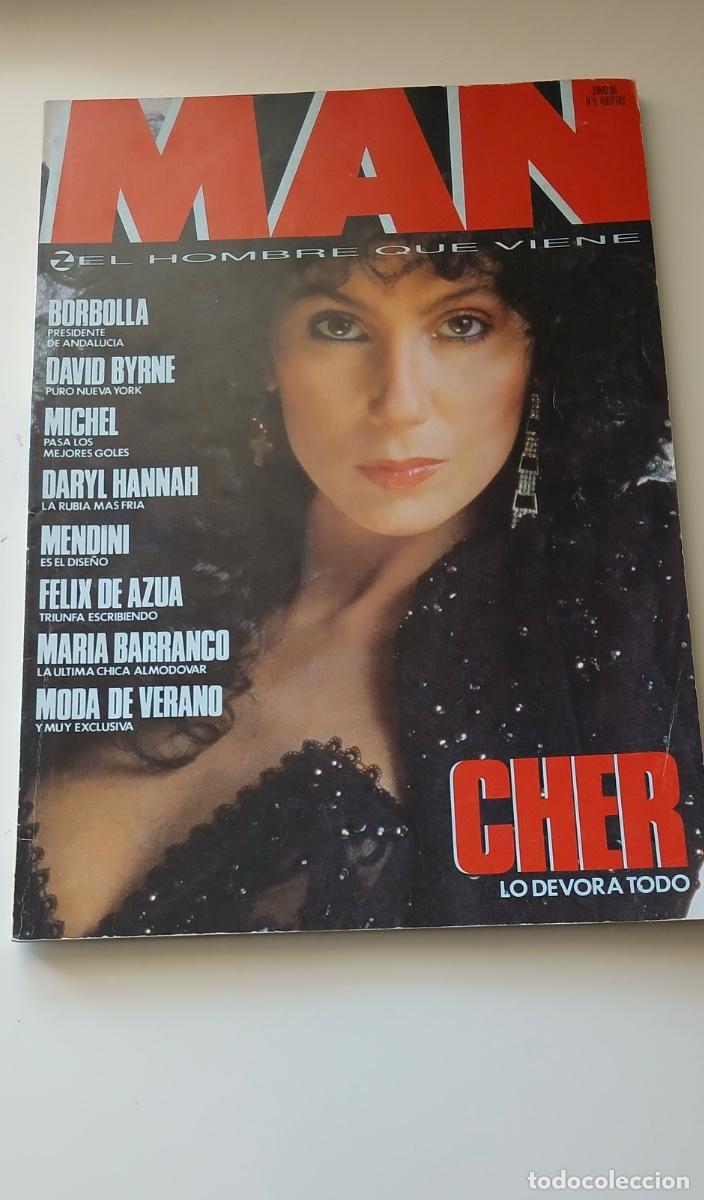 Coleccionismo de Revistas y Peri&oacute;dicos: Revista MAN, N&ordm; 8 - junio de 1988 - Cher