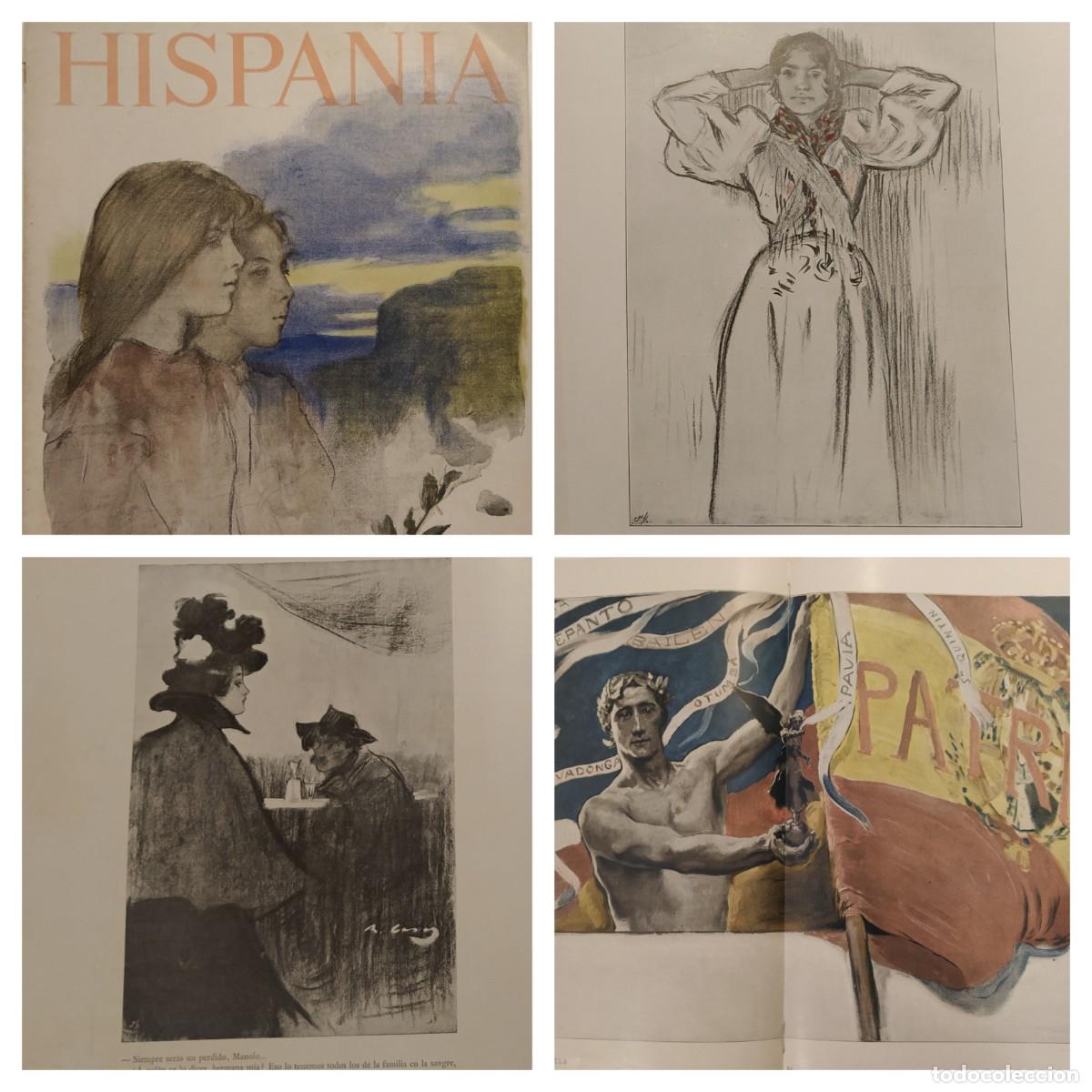 Coleccionismo de Revistas y Peri&oacute;dicos: HISPANIA - A&Ntilde;O 1899 - RAMON CASAS - BRULL - GITANA , PICHOT - SOROLLA - GUADARRAMA - REVISTA ANTIGUA