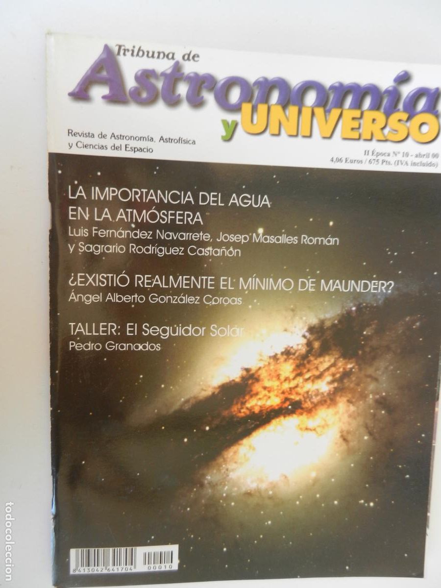 Coleccionismo de Revistas y Peri&oacute;dicos: TRIBUNA DE ASTRONOMIA Y UNIVERSO REVISTA N&ordm; 10- 04-2000-LA IMPORTANCIA DEL AGUA -VER INDICE