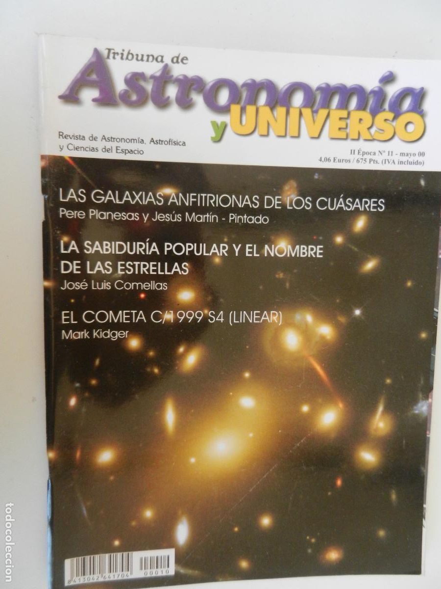 Coleccionismo de Revistas y Peri&oacute;dicos: TRIBUNA DE ASTRONOMIA Y UNIVERSO REVISTA N&ordm; 11- 05-2000-EL COMETA C/1999 S4 -VER INDICE