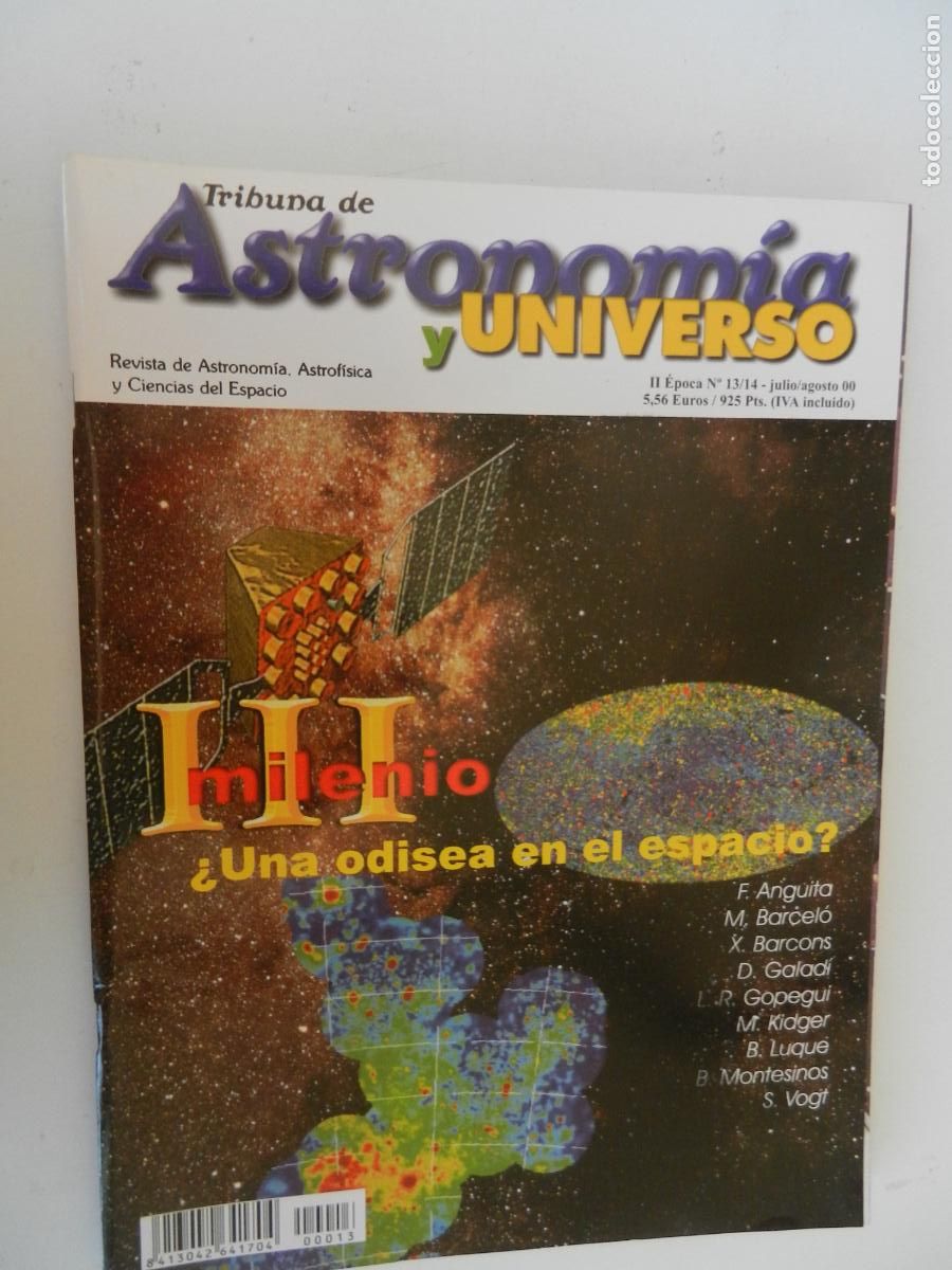 Coleccionismo de Revistas y Peri&oacute;dicos: TRIBUNA DE ASTRONOMIA Y UNIVERSO REVISTA N&ordm; 13-14- 07-08-2000- III MILENIO -VER INDICE