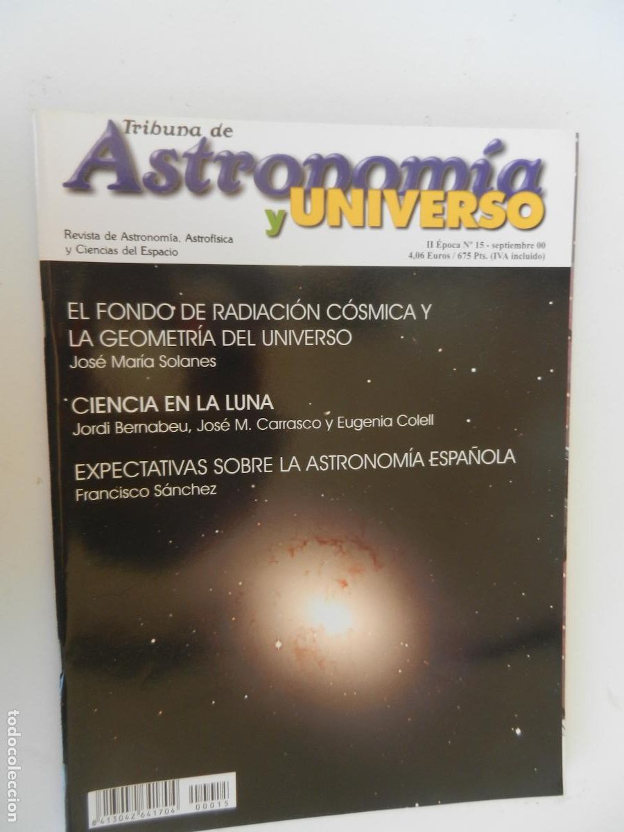 Coleccionismo de Revistas y Peri&oacute;dicos: TRIBUNA DE ASTRONOMIA Y UNIVERSO REVISTA N&ordm; 15- 09-2000-CIENCIA EN LA LUNA -VER INDICE
