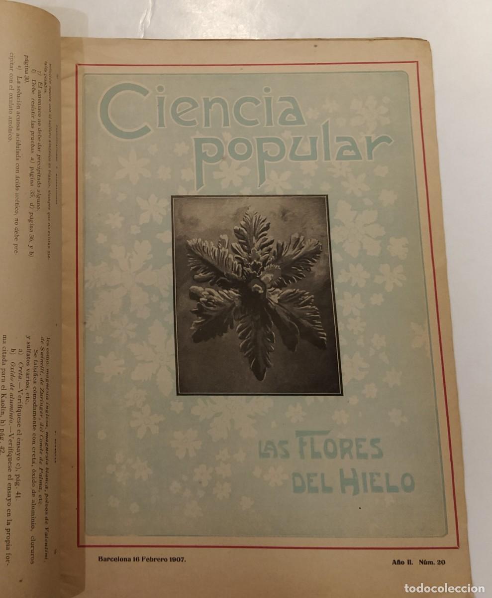 Coleccionismo de Revistas y Peri&oacute;dicos: CIENCIA POPULAR - NUMERO 20 A&Ntilde;O 1907 - REVISTA ANTIGUA - ORIGINAL -VER FOTOS