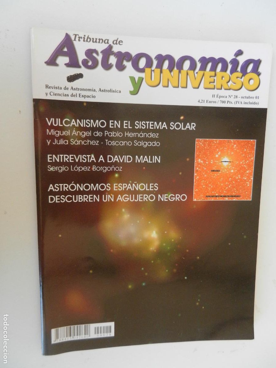 Collection Magazines and Newspapers: TRIBUNA DE ASTRONOMIA Y UNIVERSO REVISTA N&ordm; 28- 10- 2001- ENTREVISTA A DAVID MALIN -VER INDICE