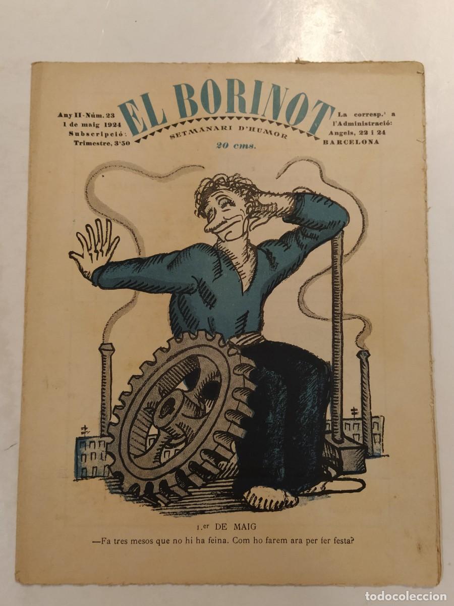 Collection Magazines and Newspapers: EL BORINOT - NUMERO 23 ANY 1924 - SETMANARI D'HUMOR - REVISTA ANTIGA - ORIGINAL